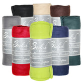 Buy Lightweight Fleece Blankets - Bulk Winter Accessories Wholesale Case of 24 Blankets